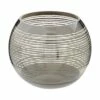 Semi-Transparent Nickel Stripe Glass Rounded Vase -Ideal Shop 032eb09b 89ba 48ef b92d 78731fb8c417