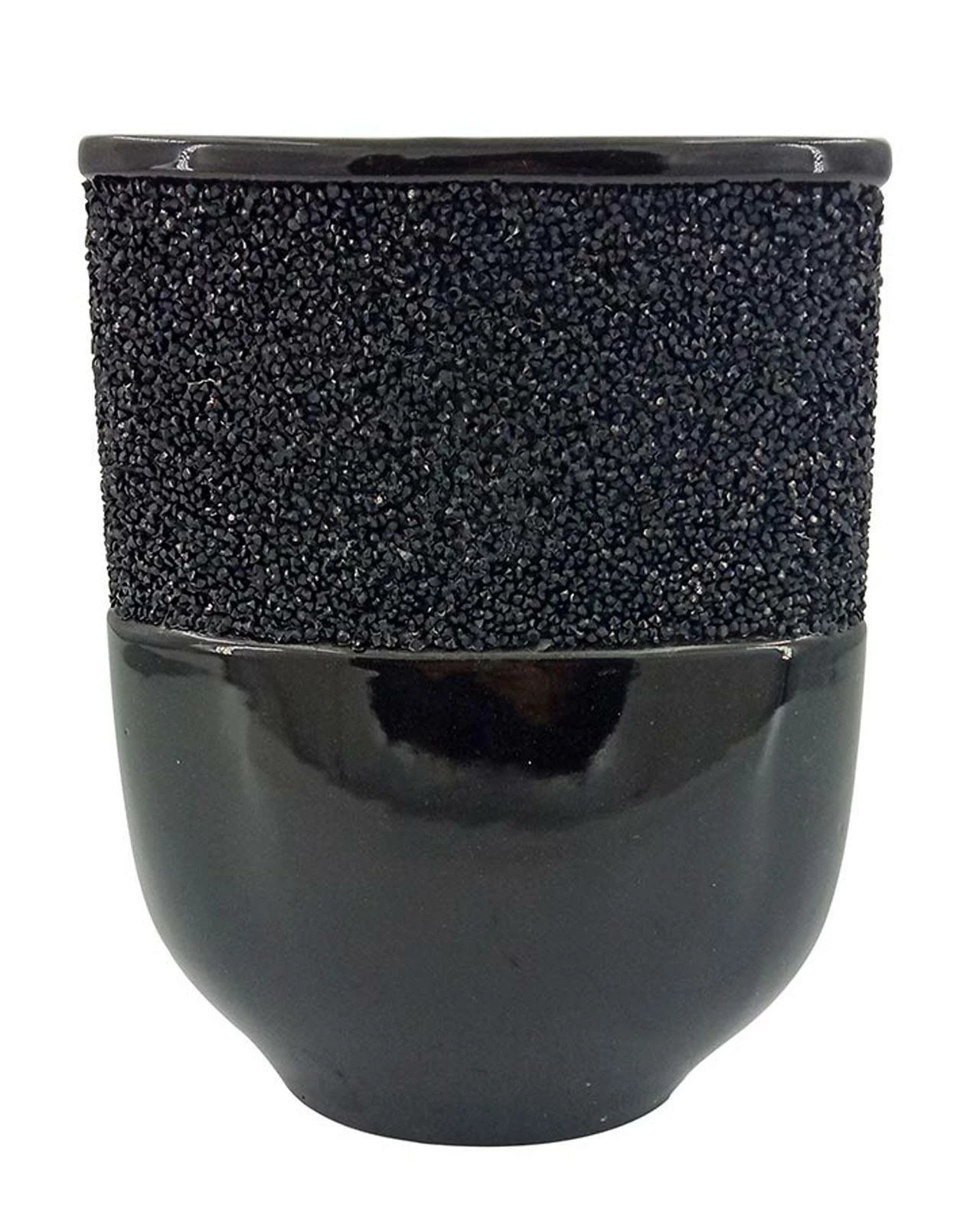 Obsidian Ellipse Glazed Vase 6 Obsidian Ellipse Glazed Vase - Image 4