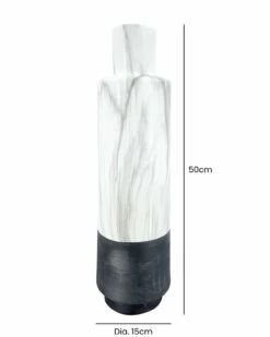 Large Gaia Black & Marble Vase -Ideal Shop 05d4dc28 bd31 4cae 81c6 5caec19144ff