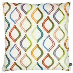Spinning Top Embroidered Jungle Cushion Cover 20'' X 20''
