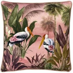Platalea Botanical Pink Filled Cushion