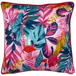 Furn Psychedelic Jungle Tropical Pink Cushion Cover 17" X 17" -Ideal Shop 1 02f747ad 34b4 448e 8d40 0ccce70cb6cf