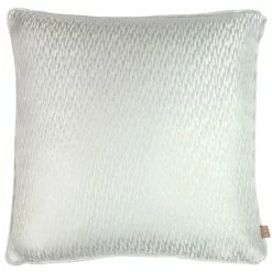 Kai Astrid Silver Metallic Jacquard Cushion Cover 17'' X 17''