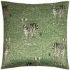Zebra Foliage Green Satin Filled Cushions -Ideal Shop 1 0ca94239 48c6 4a04 924c bd6585098c3d