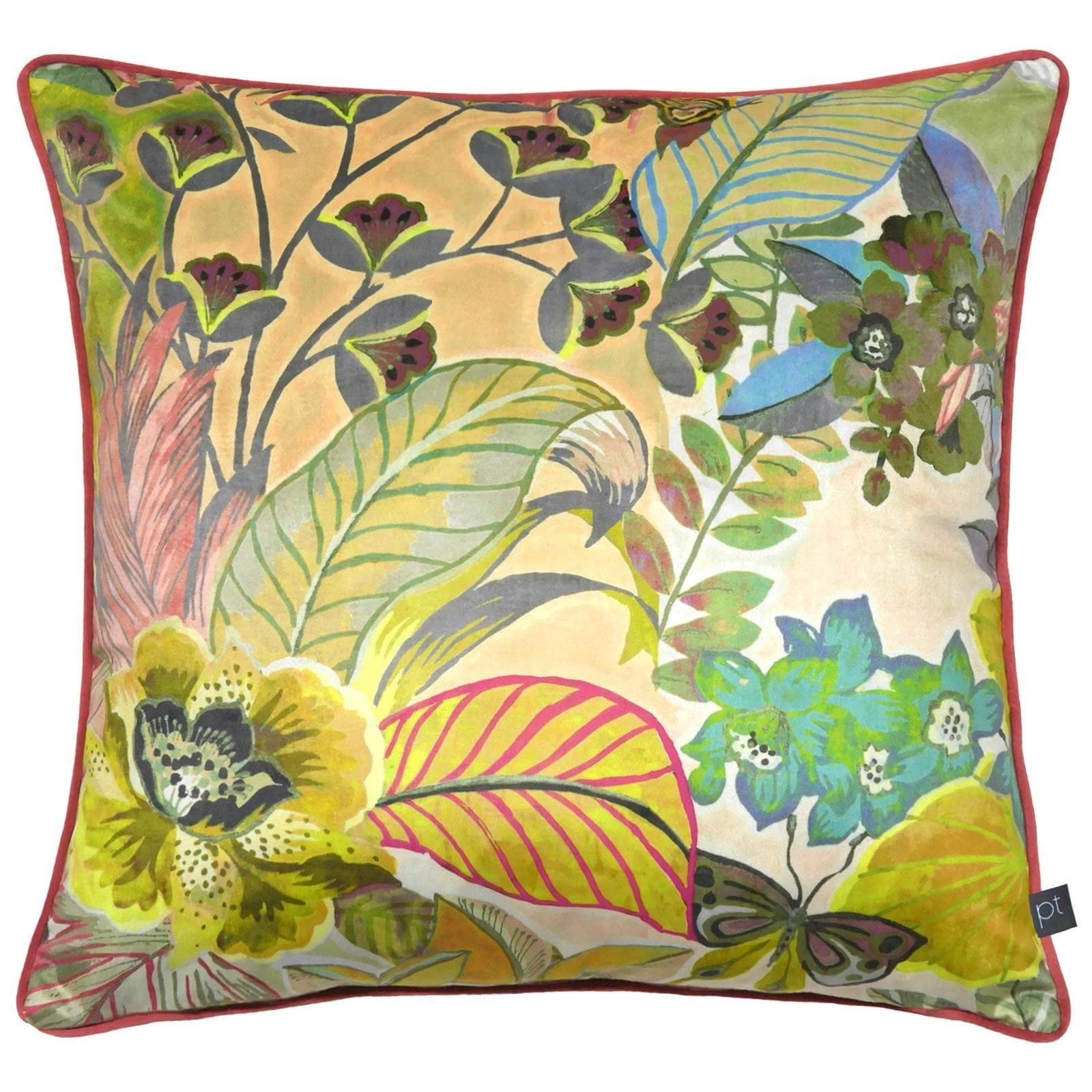 Hidden Paradise Tropical Pastel Filled Cushions 3 Hidden Paradise Tropical Pastel Filled Cushions