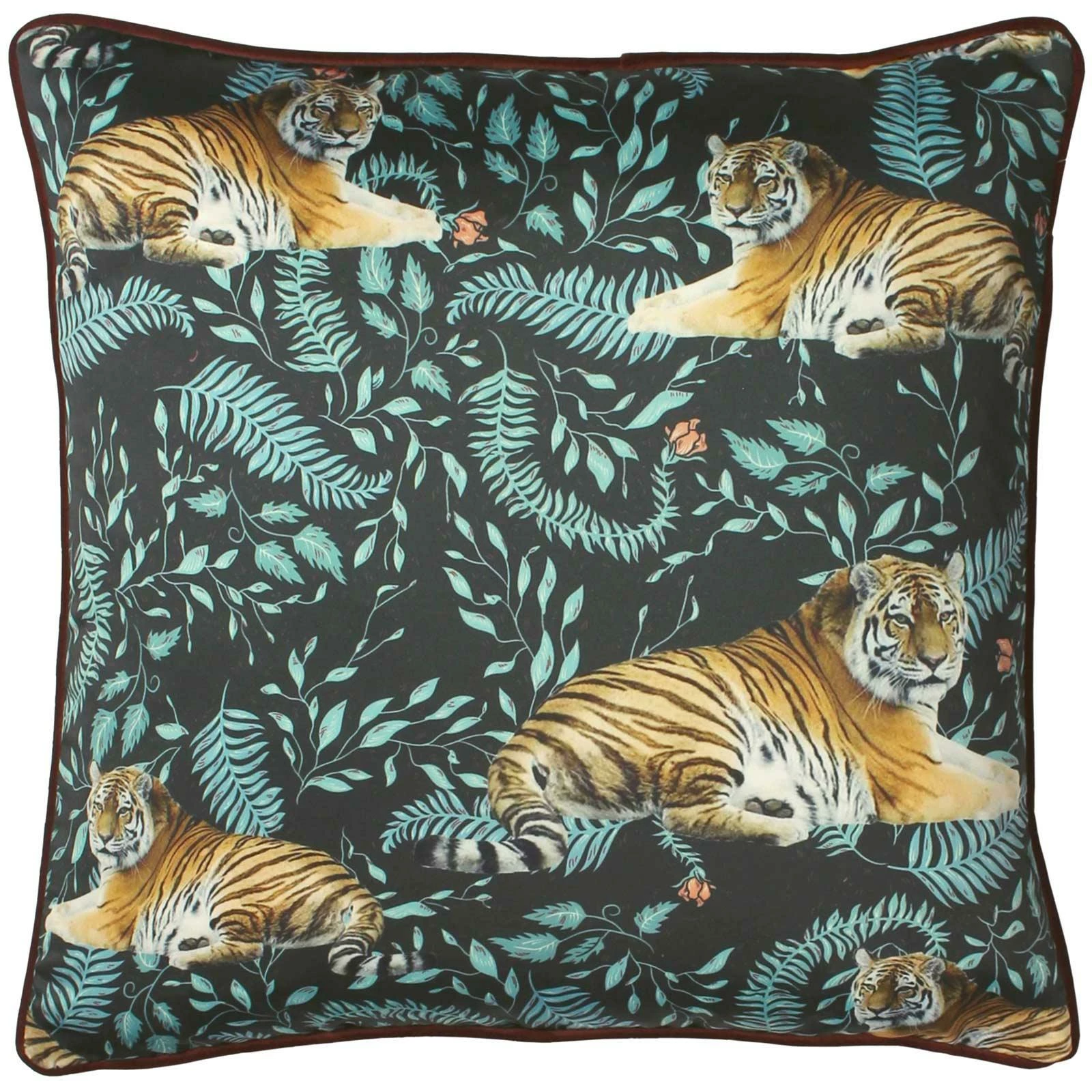 Tiwari Lion Satin Filled Cushions 3 Tiwari Lion Satin Filled Cushions