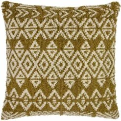 Furn Hatho Knitted Boho Natural Cushion Cover 18'' X 18''