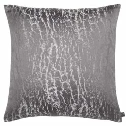 Hamlet Metallic Foil Graphite Cushion Cover 20'' X 20''