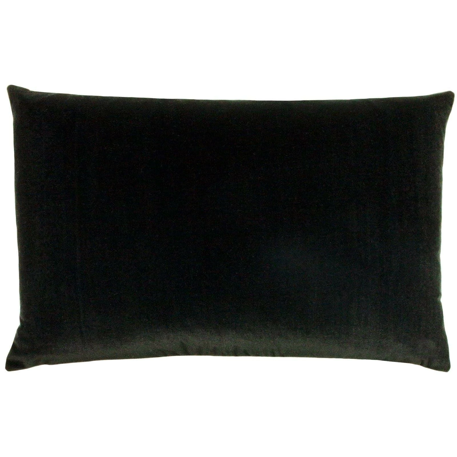 Furn Contra Velvet Linen Reverse Black Cushion Cover 16'' X 24'' 3 Furn Contra Velvet Linen Reverse Black Cushion Cover 16'' X 24''