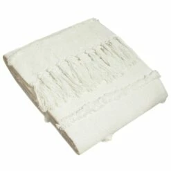 Furn Jakarta Tufted Tassel Throw Natural