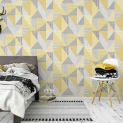 Larsson Geo Wallpaper Ochre