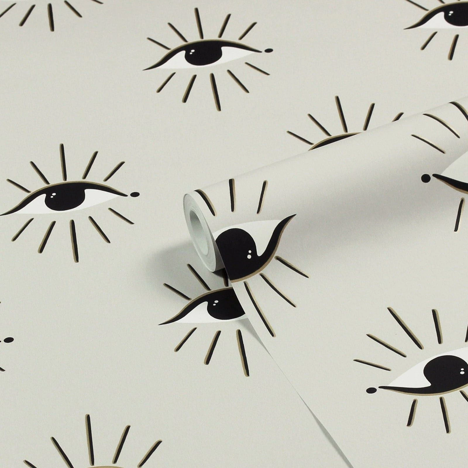 Furn Theia Gold Foil Wallpaper Grey 4 Furn Theia Gold Foil Wallpaper Grey - Image 2