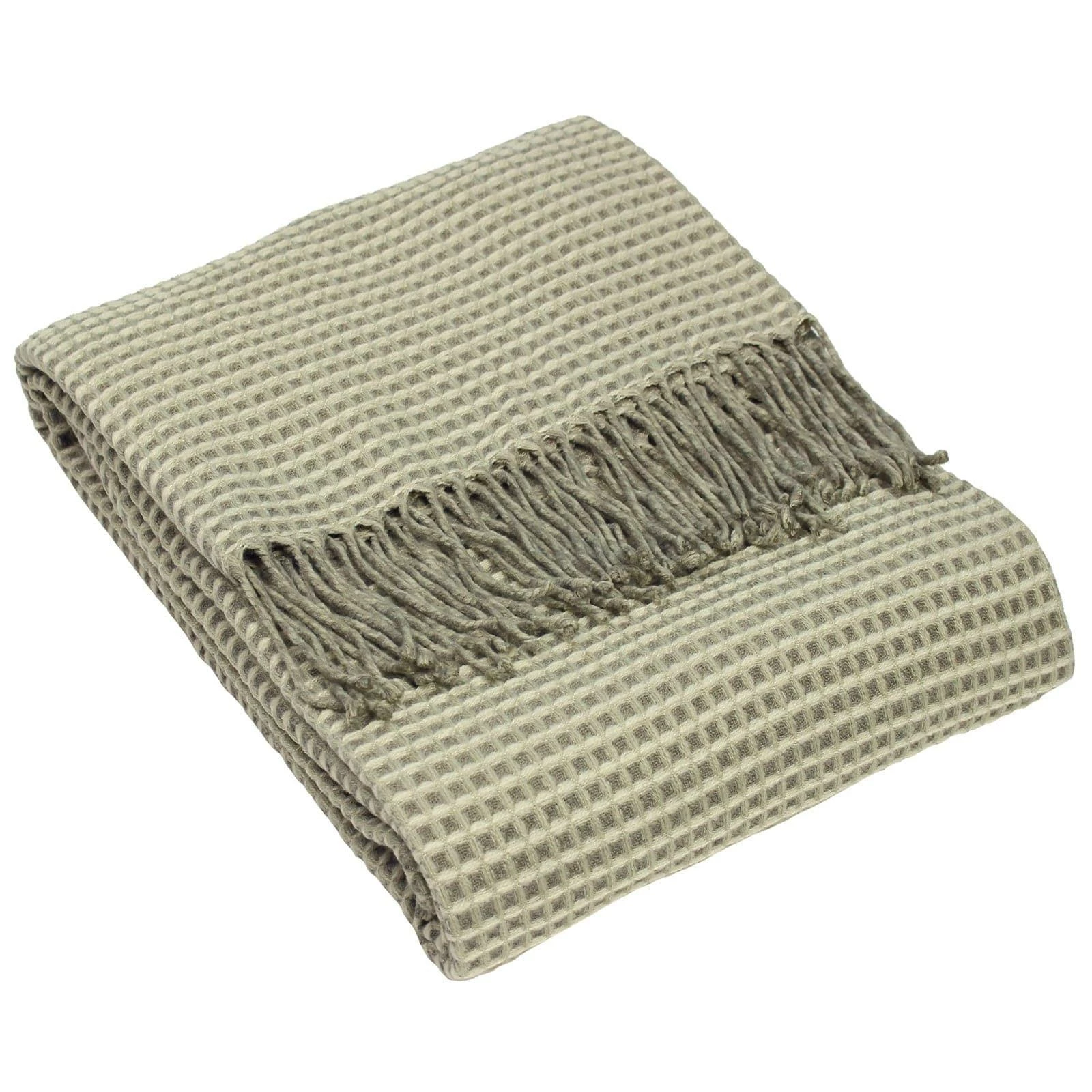 Furn Rowan Knitted Waffle Throw Natural 130cm X 180cm 5 Furn Rowan Knitted Waffle Throw Natural 130cm X 180cm - Image 3