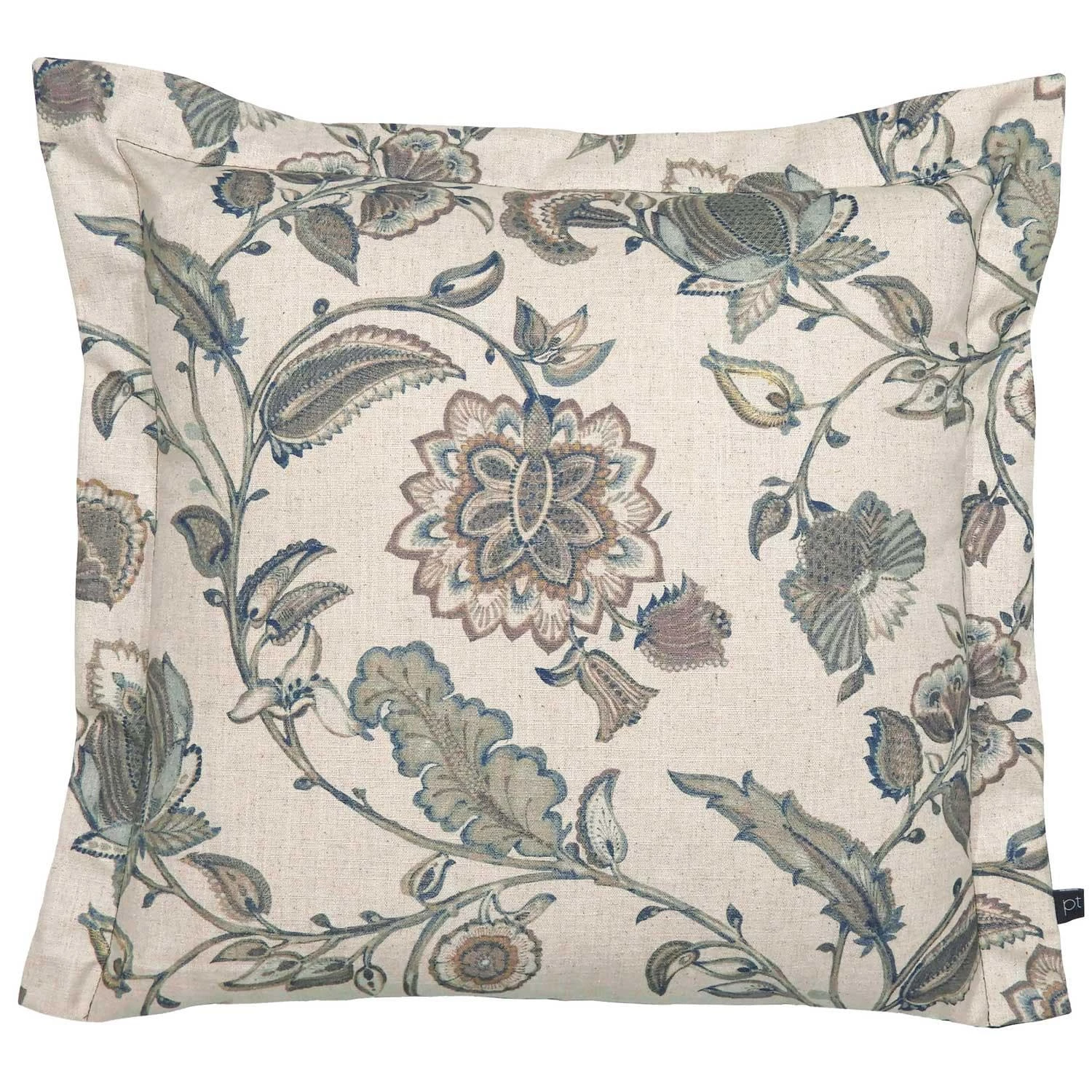 Kenwood Traditional Floral Denim Filled Cushions 3 Kenwood Traditional Floral Denim Filled Cushions