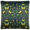 Potage Botanical Print Satin Navy Filled Cushions 20'' X 20'' -Ideal Shop 1 5574121c 7c0b 4bf2 a174 d6d58199ab5b