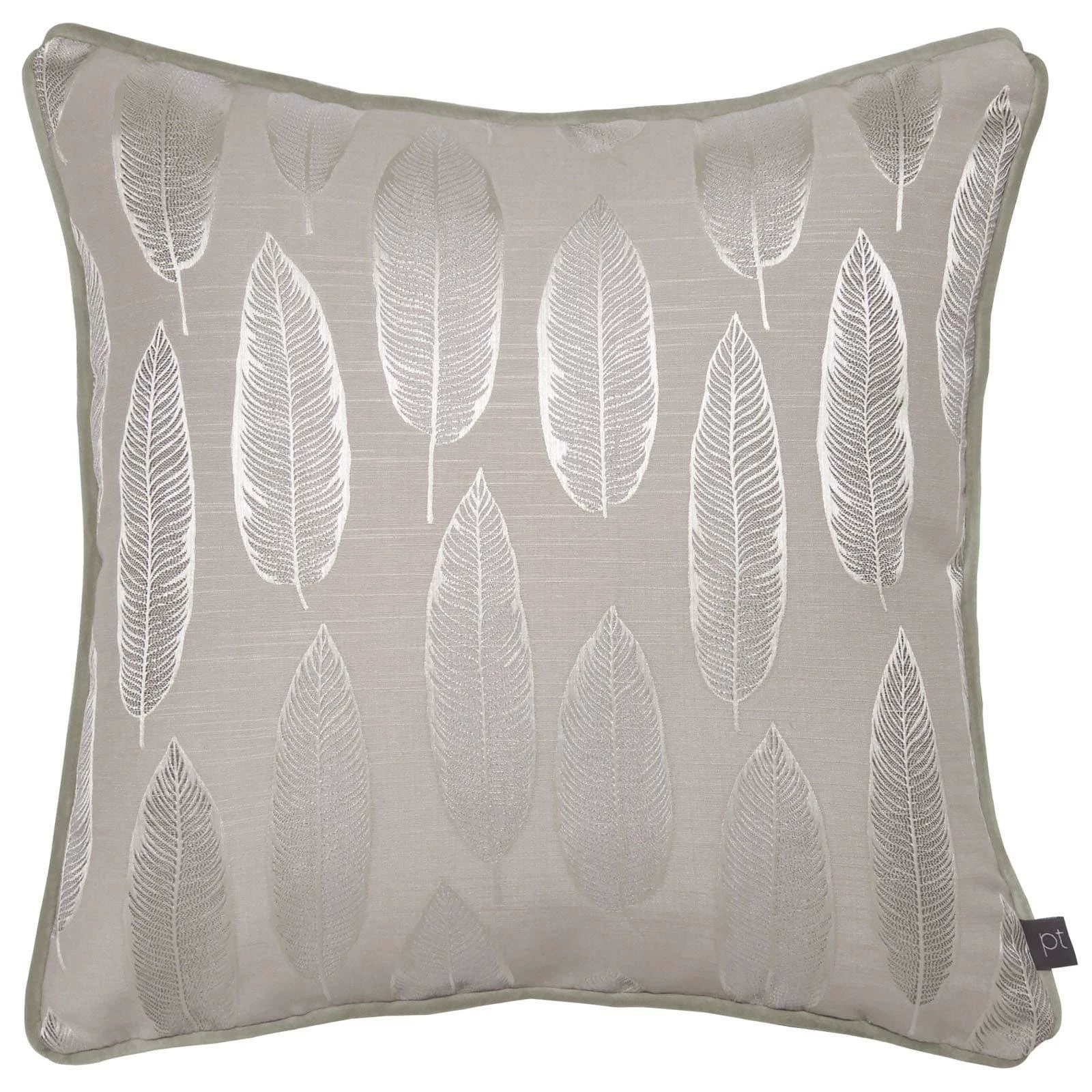 Quill Feather Jacquard Rosewood Cushion Cover 17'' X 17'' 3 Quill Feather Jacquard Rosewood Cushion Cover 17'' X 17''