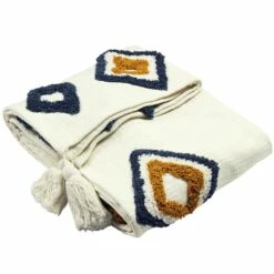 Furn Inka Tufted Throw Grey & Ochre 130cm X 150cm -Ideal Shop 1 6e30ea67 6eb4 405e bcba 9c6003a9cb0f