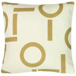 Furn Shearling Circa Fleece Honey Cushion Cover 17'' X 17''