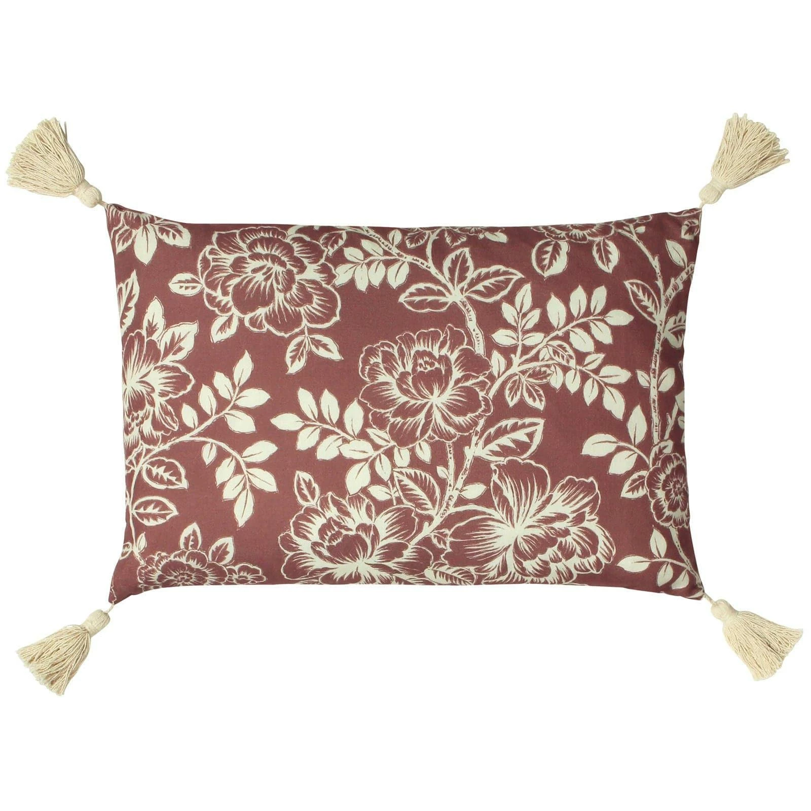 Somerton Mulberry Floral Cushion Cover 14'' X 20'' 3 Somerton Mulberry Floral Cushion Cover 14'' X 20''