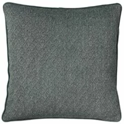 Blenheim Woven Geometric Grey Cushion Cover 18'' X 18''