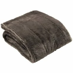 Empress Plush Taupe Faux Fur Throws -Ideal Shop 1 8859d873 61bf 4351 a762 717f771713ff