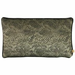 Kai Viper Bronze Snakeskin Print Filled Boudoir Cushions