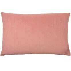 Furn Contra Velvet Linen Reverse Blush Cushion Cover 16'' X 24''