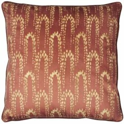 Furn Wisteria Foil Printed Velvet Sienna Cushion Cover 20'' X 20''