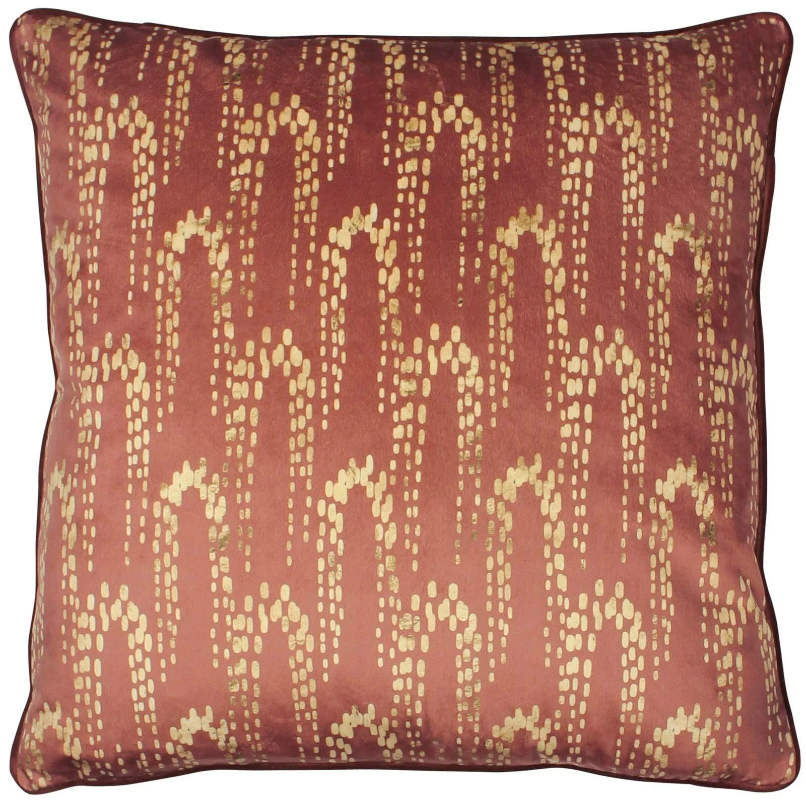 Furn Wisteria Foil Printed Velvet Sienna Cushion Cover 20'' X 20'' 3 Furn Wisteria Foil Printed Velvet Sienna Cushion Cover 20'' X 20''