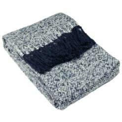 Furn Weaver Herringbone Throw Navy 130cm X 180cm 7 Furn Weaver Herringbone Throw Navy 130cm X 180cm -Ideal Shop 1 9137f538 f720 47e6 9966 a2dbdd0b5e37
