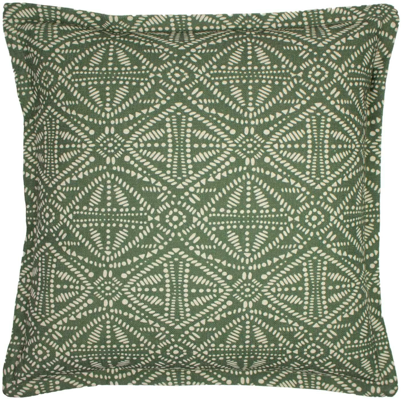 Furn Picchu Geometric Print Desert Sage Cushion Cover 18'' X 18'' 3 Furn Picchu Geometric Print Desert Sage Cushion Cover 18'' X 18''