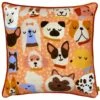 Furn Woofers Dog Print Multicolour Cushion Cover 17" X 17" -Ideal Shop 1 97c703f1 1a48 4e4c 9f2a 566b30e7e6ab