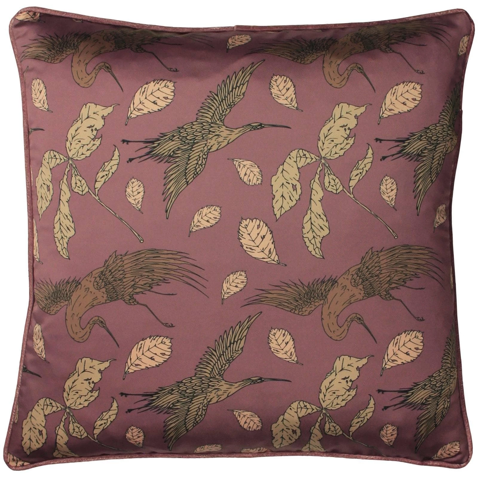 Harper Cranes Mulberry Satin Cushion Cover 18'' X 18'' 3 Harper Cranes Mulberry Satin Cushion Cover 18'' X 18''