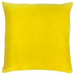 Furn Tanda Reversible Velvet Lemon Lilac Cushion Cover 18" X 18"