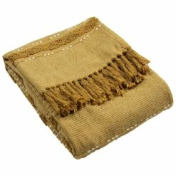 Furn Sundown Woven Tufted Stripe Throw Ochre 130cm X 180cm -Ideal Shop 1 a3267062 b369 4833 bc59 cc6dda8e9c70