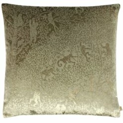 Kai Tilia Exotic Metallic Velvet Bronze Cushion Cover 22'' X 22''