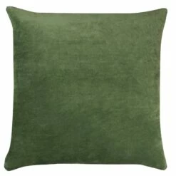 Furn Tanda Reversible Velvet Eucalyptus Teal Feather Filled Cushion