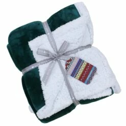 Luxe Sherpa Velvet Fleece Throw Teal -Ideal Shop 1 c58a43d5 246c 496f b174 2cd600dd7979