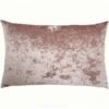 Verona Crushed Velvet Blush Filled Boudoir Cushions