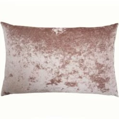 Verona Crushed Velvet Blush Filled Boudoir Cushions