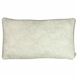 Kai Viper Pewter Snakeskin Print Cushion Cover 12'' X 20''