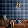 Kelso Check Wallpaper Navy -Ideal Shop 1 ea8dc84a 53c6 4349 9574 6d0678c1390d