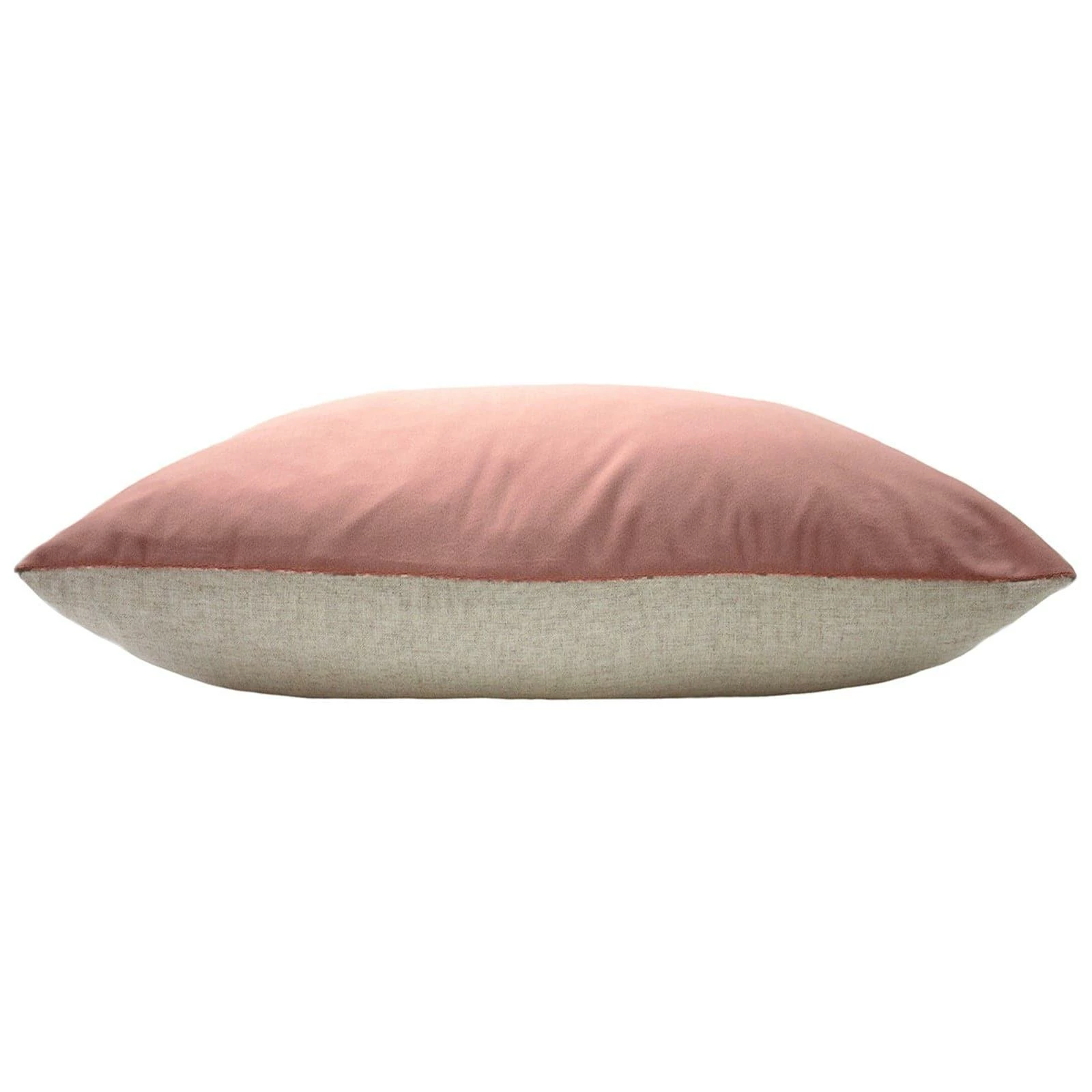 Furn Contra Velvet Linen Reverse Blush Cushion Cover 16'' X 24'' 4 Furn Contra Velvet Linen Reverse Blush Cushion Cover 16'' X 24'' - Image 2
