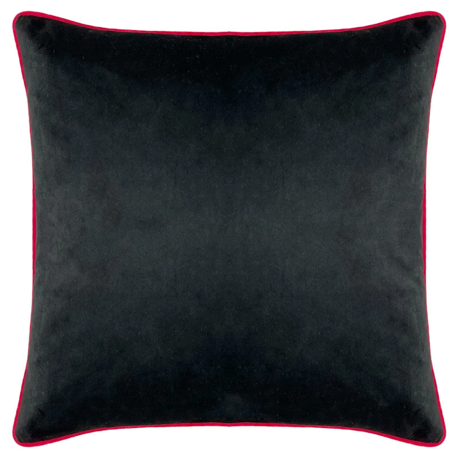 Furn Serpentine Animal Print Black & Ruby Feather Filled Cushion 4 Furn Serpentine Animal Print Black & Ruby Feather Filled Cushion - Image 2