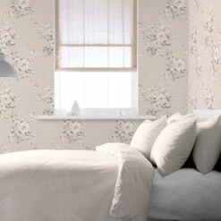 Canterbury Floral Wallpaper Blush Pink