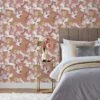 Furn Demoiselle Botanical Wallpaper Blush -Ideal Shop 2 440ee586 2a6d 4c2b a2e8 d5eabb17d21f