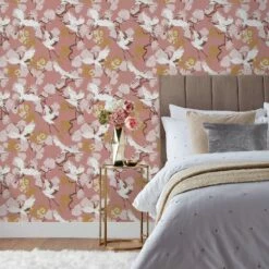 Furn Demoiselle Botanical Wallpaper Blush
