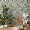 Furn Malaysian Palm Wallpaper Blush & Green -Ideal Shop 2 491ccbb6 f2d5 468c a21c 3082dd47bbce