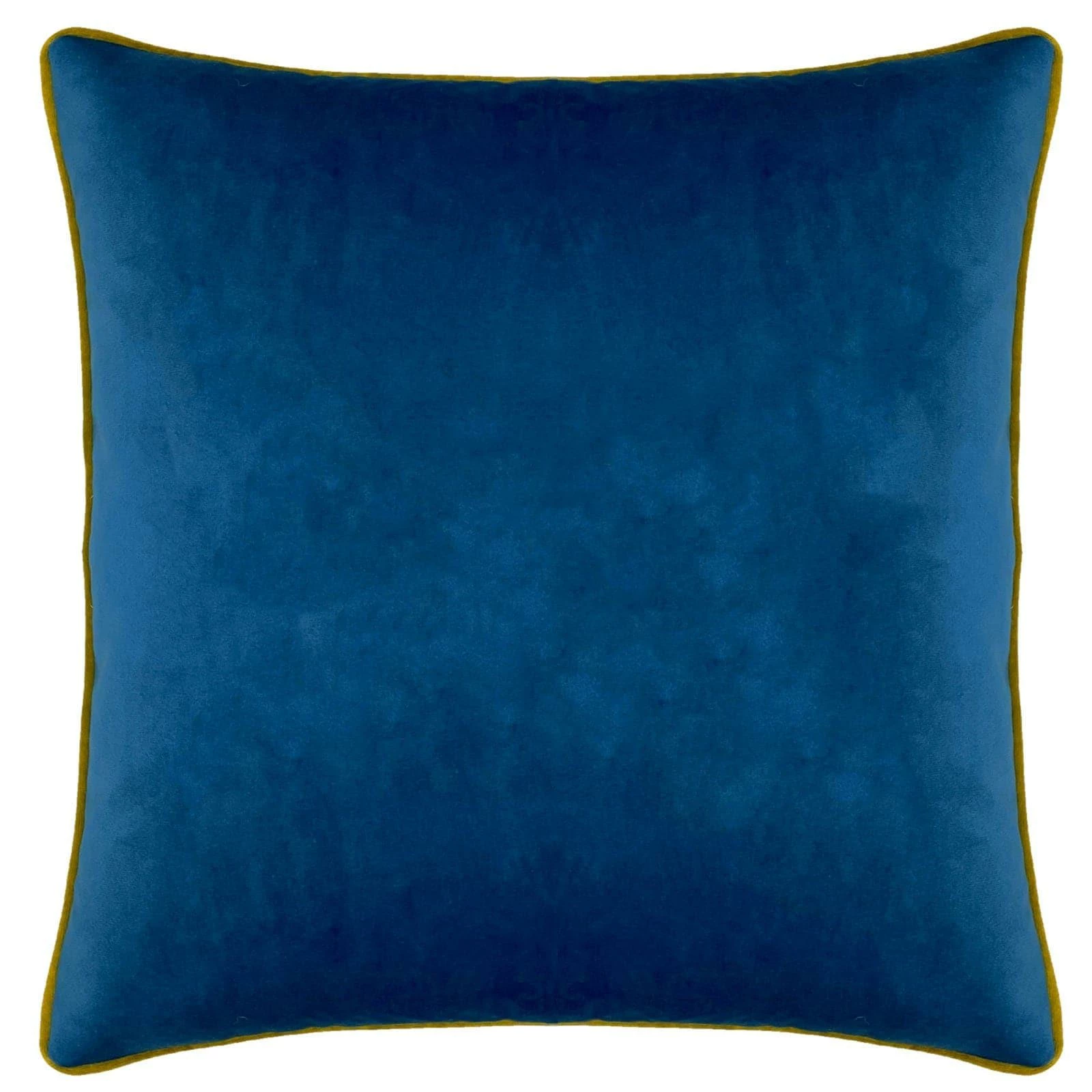 Furn Serpentine Animal Print Ochre & Blue Cushion Cover 17" X 17" 4 Furn Serpentine Animal Print Ochre & Blue Cushion Cover 17" X 17" - Image 2