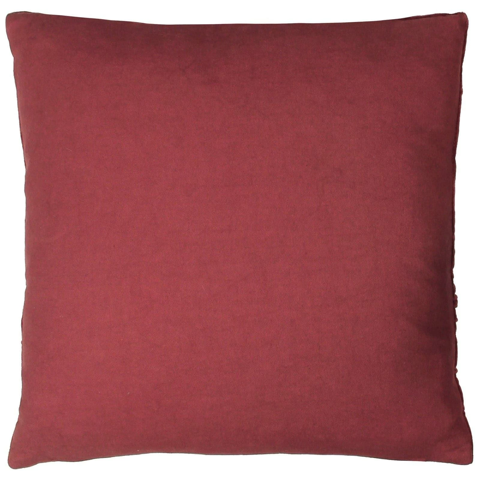 Furn Angeles Floral Velvet Berry Cushion Cover 18'' X 18'' 4 Furn Angeles Floral Velvet Berry Cushion Cover 18'' X 18'' - Image 2